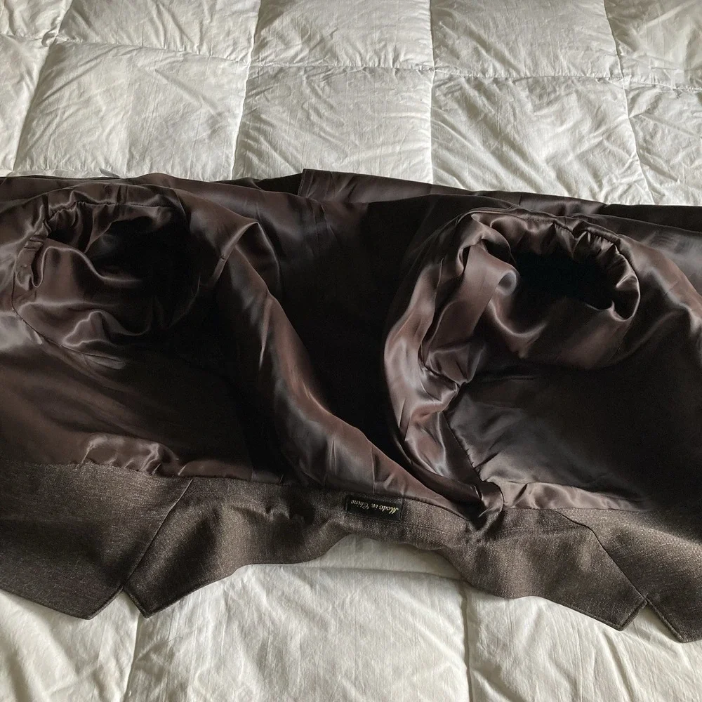 Circle S Boise Western Suit Coat Jacket Chestnut Brown Mens 48R Cowboy Rodeo EUC - Picture 10 of 16